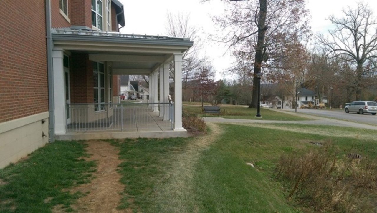 Image: Blocked path.